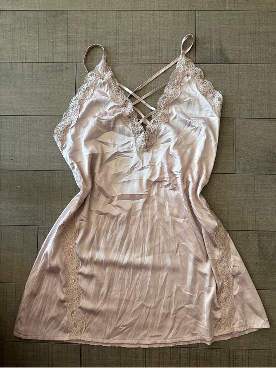 Other - 🦋Coquette Girl🦋-Satin & Lace Chemise Slip Dress-Ballerina Blush Pink